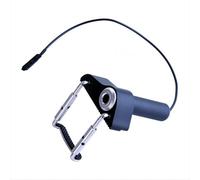 Luwecf Pastilla de contacto piezoeléctrica portátil con cable Pastilla de transductor piezoeléctrico para guitarras (negra)