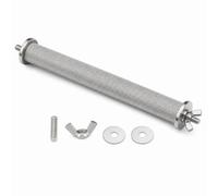 Luwecf Percha Acero Inoxidable para Jaula Aves, para Jaula pájaros | Incluye aranla - Tuerca, 1.9 mm de Grosor, para mynahs, Loros Monje, cotorras Sol, Loris, caiques, 60 cm