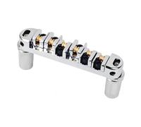 Luwecf Puente de guitarra eléctrica con rodillos para un mejor ajuste, Plata