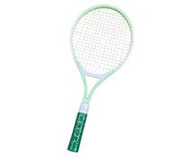 Luwecf Raqueta de Tenis Solo Ligera con Mango Ergonómico Traslúcido Red de Alta Elasticidad Y Estructura Duradera para Ejercicios Y Entrenamientos Adecuada P, Verde