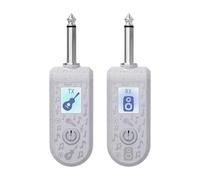 Luwecf Receptor y transmisor XLR para guitarra, micrófono y altavoces, Conjunto blanco a