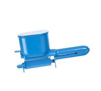 Luwecf Rodillo para Teñir El Cabello Herramienta de Aplicación de Tinte Semiautomática Cepillo Ergonómico Portátil Y Peine con Recipiente Contra Derrames Ade, Azul