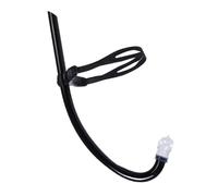 Luwecf Snorkel Tubo de Buceo Seco para Niños Boca Suave en Silicona y Tubería de PVC Fácil de Usar Adecuado para Nadar Bucear Esnórquel Acuática, Negro