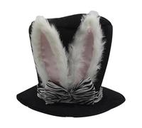 Luwecf Sombrero de Conejo de Pascua Accesorio de Disfraz Elegante con Orejas Victoriano Ligero Adorno Alegre para Carnaval Adecuado para