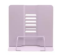 Luwecf Soporte de Libros Porta Libros Metálico Repositorio Ajustable para Recetarios Bandeja para Función Plegable Material de Hierro Y, púrpura