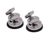 Luwecf Soporte para Pata de Tom de Piso Soporte Metálico para Bombo Herraje de Batería Soporte de Montaje Placa Universal Fabricado en Metal para Larga Durab, 2 Piezas