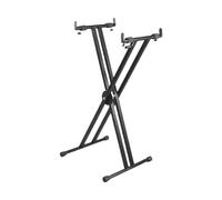 Luwecf Soporte para Teclado Estilo X, Hierro Desmontable Resistente, Portátil, Plegable para Escenario
