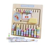 Luwecf Tablero de Madera para Matemáticas con Letras, Laberinto, Juegos Familiares Y Ortografía