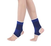 Luwint Kid Knit Brace Juego de equipo de apoyo para niñas de 6 a 10 años, S, Tobillo azul.