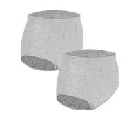 LUWOO 2 Paquete de Ropa Interior de Las Mujeres con Cremallera Pantalones, Ropa Interior de Las Mujeres de Viaje, Pantalones Cortos de Cintura tamaño pequeño (Gris)