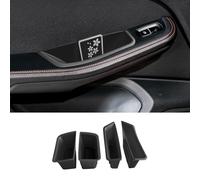 LUWU 4 Unidades Compatible con Porsche Macan 2021-2024 Contenedores de Almacenamiento para Las Puertas Laterales Accesorios para Porsche Macan (Negro)