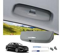 LUWU Compatible con Audi A3 8V A4 B8 B9 A5 A6 C7 C8 Q3 8U Q5 Q7 S3 S4 S5 Soportes para Gafas de Coche, Soporte Universal para Gafas de Sol para Coche,Gafas Funda Interior Accesorios (Gris)