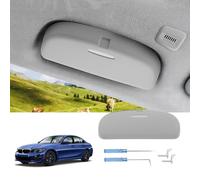 LUWU Compatible con BMW F30 F10 F12 F01 G20 G30 G32 G11 X1 X3 X5 X7 Soporte para Gafas de Sol Organizador Interior Accesorios (Gris)