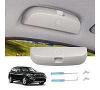 LUWU Compatible con BMW X1 X2 X3 X5 1er 3er 5er 7er Auto Brillenhalter,Sonnenbrillenhalterung Brillenetui Interior Zubehör,Auto Glasses Case Holder Brillenetui(Grau)
