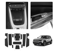 LUWU Compatible con Jeep Avenger 2023 2024 2025 Alfombrillas Antideslizantes Avenger EV Hybrid Consola Central Alfombrilla Antideslizante Soporte para Bebidas Alfombrilla Ranura (Negro)