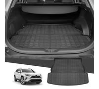 LUWU Compatible con Toyota RAV4 Hybrid 2019-2024 2025 Alfombra de Maletero TPE de Goma Alfombrilla de Protección RAV4 Hybrid Todo Clima Cargo Liners Antiscivolo Antipolvere Accesorios Auto