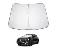 LUWU Parasol Coche Compatible con VW T-ROC T ROC 2017-2023 2024 Plegable Protección Solar para Parabrisas con Protección Solar y Aislamiento Térmico Volkswagen Accesorios