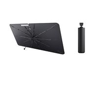 LUWU Parasol Paraguas Compatible con Kia Soul Booster/Soul EV 2020-2024 2025 Plegable Protección Solar para Parabrisas Parasol para Coche Protección UV Soul Accesorios