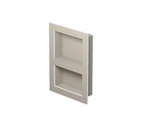 LUX ELEMENTS Nicho de ducha listo para azulejos de 55,9 x 40,6 cm, ducha prefabricada de espuma rígida, posibilidad de almacenamiento que ahorra espacio en la ducha y el baño