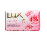 Lux Jabon Soft Touch, Rosa y Aceite de almendras, 80 g, Cobre, Multicolor, Talla Única