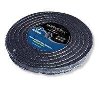 Lux Metal Disco de pulido mediano suave de 300 mm de algodón vaquero robusto rueda para pulido de espejo metales aluminio acero inoxidable discos pulidor amoladora moladora latón cobre hierro madera