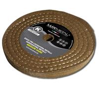Lux Metal Disco de Pulido Medium Hard 200 mm en Lana de Fieltro Disco para pulir a espejo metales como aluminio, acero inoxidable Rueda pulidora para amoladora, pulidora de banco Latón, cobre, hierro