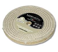 Lux Metal Disco de Pulido Súper Duro 200 mm Discos de Sisal de Algodón para Pulido de Espejo Metales de Acero Inoxidable Desbaste Rueda de Pulido de Aluminio Pulidora Elimina Arañazos Latón Cobre