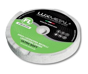 Lux Metal Disco Pulidor Ultra Suave de 100 mm en Algodón y Franela Suave - Ideal para pulir a espejo aluminio, metales, acero inoxidable. Rueda pulidora para taladro, muela, latón, cobre, plexiglás