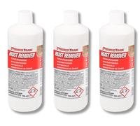 Lux Metal Eliminador de óxido convertidor de óxido, 3 x 750 ml, Quita óxido del Hierro Fundido, Elimina Incrustaciones de Cal para Coche, Moto, ácido fosfórico fosfatante