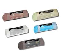 Lux Metal Kit 5 Pasta Abrasiva Pulidora 250 gr A-B-C-Z-K Set Pulido Acero Inoxidable Sólido Para Pulir Metales Espejo Aluminio Pulido Cromado Madera Plexiglás Mármol Latón Cobre Plástico