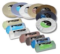 Lux Metal - Kit 7 Discos de Pulido de 250 mm y 7 Paste Abrasivas de 700 gr - Para Aluminio, Hierro, Acero Inoxidable, Bronce, Mármol - Rueda Pulidora de Metales para Muela, Esmeriladora, Fieltro.
