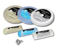 Lux Metal - Kit de pulido 02 con 3 discos de pulido de 150 mm y 3 pastas de pulido de 250 g - Ideal para pulir aluminio, acero inoxidable, latón, cobre, bronce, hierro, plata, oro, madera, plástico