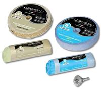Lux Metal - Kit de Pulido 2 Pasta de Pulido Abrasiva de 250 g y 2 Discos de Pulido 100 mm Sisal Algodón Discos Broca para Pulir Metales Acero Inoxidable Aluminio Set de Pulido Latón Cobre Rueda