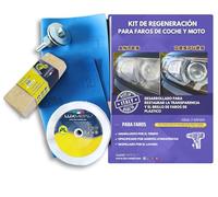 Lux Metal - Kit de renovación de faros de coche y moto kit de pulido de faros coche regenera faros coche apagados kit de restauración de faros o kit de renovación de faros de coche.
