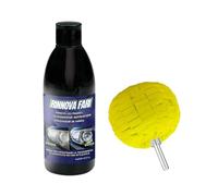 Lux Metal - Polish Rinnova Faros 250G con bola abrillantadora para taladro, pasta abrasiva, abrillantador Plexiglás, pulido plástico policarbonato, elimina arañazos, plástico para faros de coche