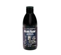 Lux Metal Silver Polish abrillantador para plata 250 g, pasta abrillantadora para plata y superficies plateadas, limpia reaviva, elimina la opacidad y el ennegrecimiento de joyas collar anillo