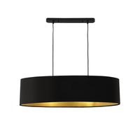 lux.pro Lámpara Colgante Moderna Diseño Altura 132 cm Iluminación interior Luz efectiva Negro 2x E27
