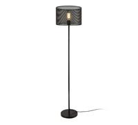 [lux.pro] lámpara de pie arensburg - 153 x ø 35 cm - lámpara de suelo - diseño moderno - negro 153 cm