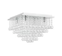 [lux.pro] lámpara de techo con cristales sintéticos brillantes - (4 x g9) - iluminación colgante