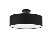 [lux.pro] lámpara de techo - missouri 30 x 45 cm diseño - luz - interior - soporte cuadrado - plástico - efecto textil - negro / blanco 45 cm