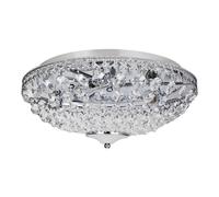 [lux.pro] luz de techo - lámpara de techo colgante - cristales de arte centelleantes (3 x e14) - cromo