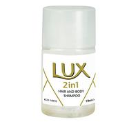 Lux Professional 7518220, 2 en 1 gel de ducha y champú, cuidado personal para hotel y pensiones, paquete de hotel 50 x 19 ml