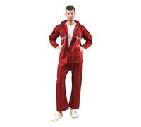 LUX VENUS Tapping - Impermeable para hombre, Rojo oscuro, 44
