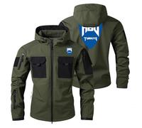 Luxaros Chaqueta Cortavientos Hombre Off-Road Moto Enthusiast, Jacket de abrigo delgada para hombres en otoño e invierno, Capucha Impermeable Acampada Marcha, Compacta(Green,XL)