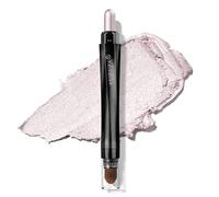 LUXAZA Lápiz de sombra de ojos simple en crema con pincel de mezcla, maquillaje hipoalergénico para sombra de ojos, resistente al agua, larga duración, lápiz de sombra de ojos Crayon Shimme