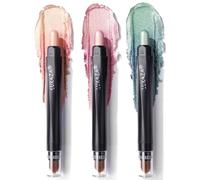 LUXAZA Paquete de 3 barras de sombra de ojos en crema, barras de sombra de ojos Pro Longwear, lápices, color neón