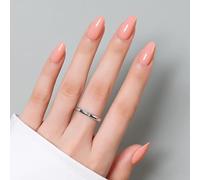 Luxbon Uñas cortas con pegamento no necesita lámpara UV & Kit de Herramientas - Diseño francés y ojo de gato &Alto brillo - 25-30 unidades en varios tamaños, reutilizables, uñas postizas 009