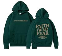 LUXBUT Christian Sweatshirt Christian Faith Sweatshirt Jesus Loves You Hoodie Faith Over Fear Hoodie Casual Sweatshirt