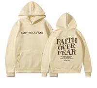 LUXBUT Christian Sweatshirt Christian Faith Sweatshirt Jesus Loves You Hoodie Faith Over Fear Hoodie Casual Sweatshirt
