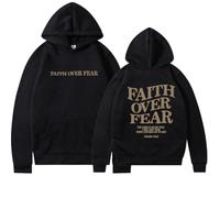 LUXBUT Christian Sweatshirt Christian Faith Sweatshirt Jesus Loves You Hoodie Faith Over Fear Hoodie Casual Sweatshirt